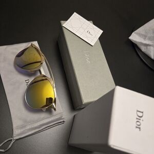 Dior Gold Aviator Sunglasses